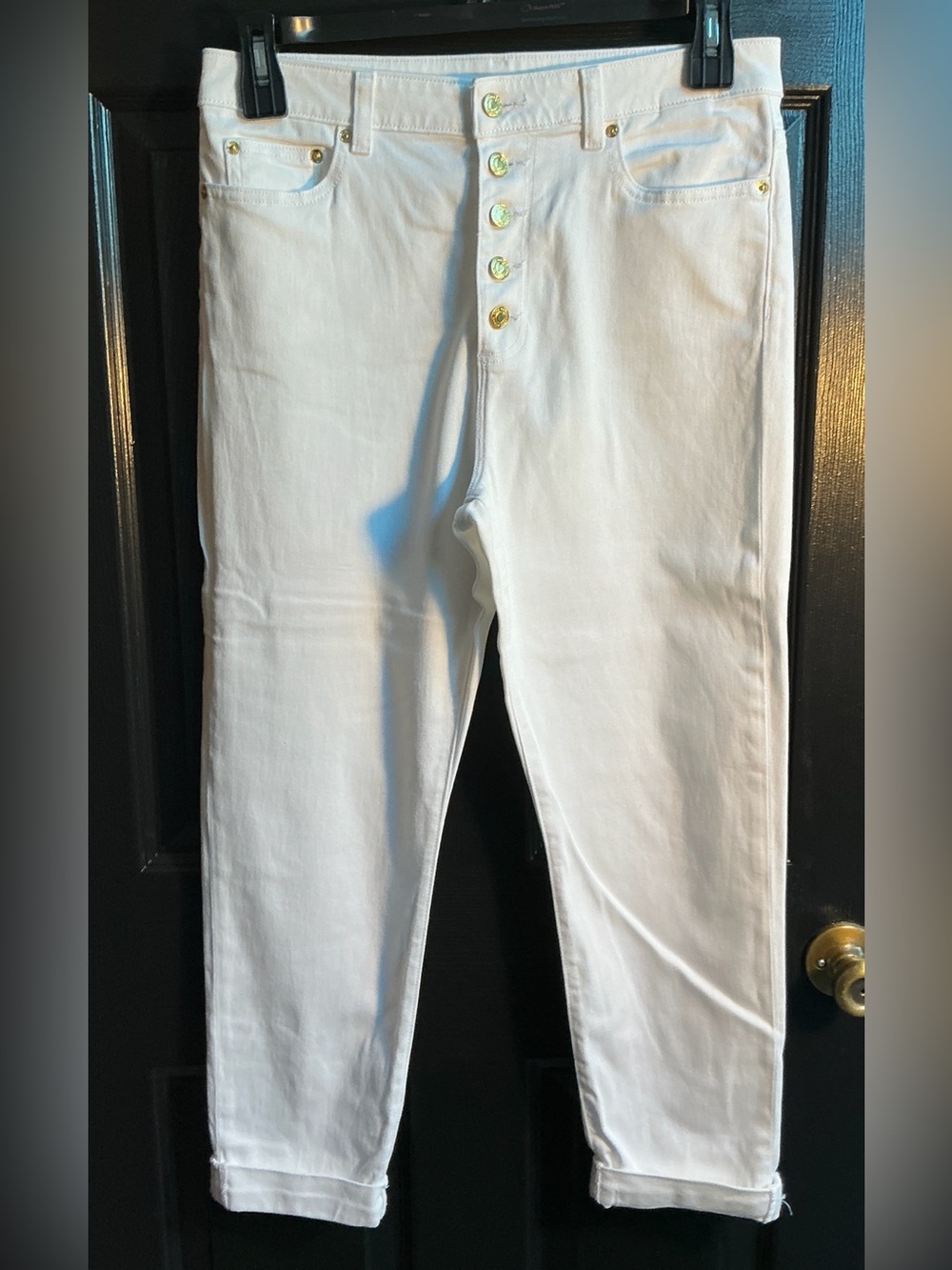 Michael Kors White Button-Fly Women’s Jeans